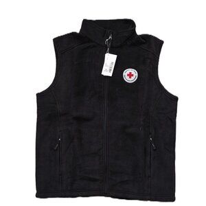 Canadian Red Cross Black Fleece Vest NWT Unisex L